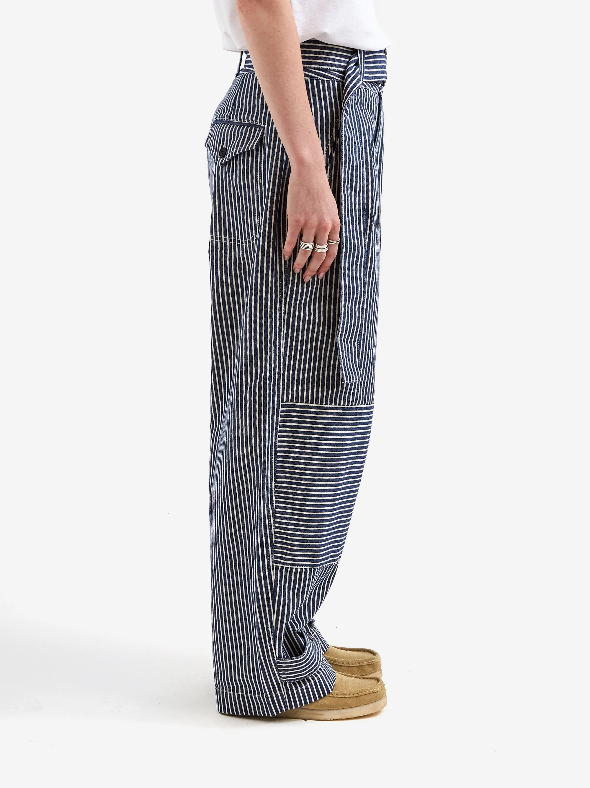 Girls Of Dust Field Chino - Blue/White