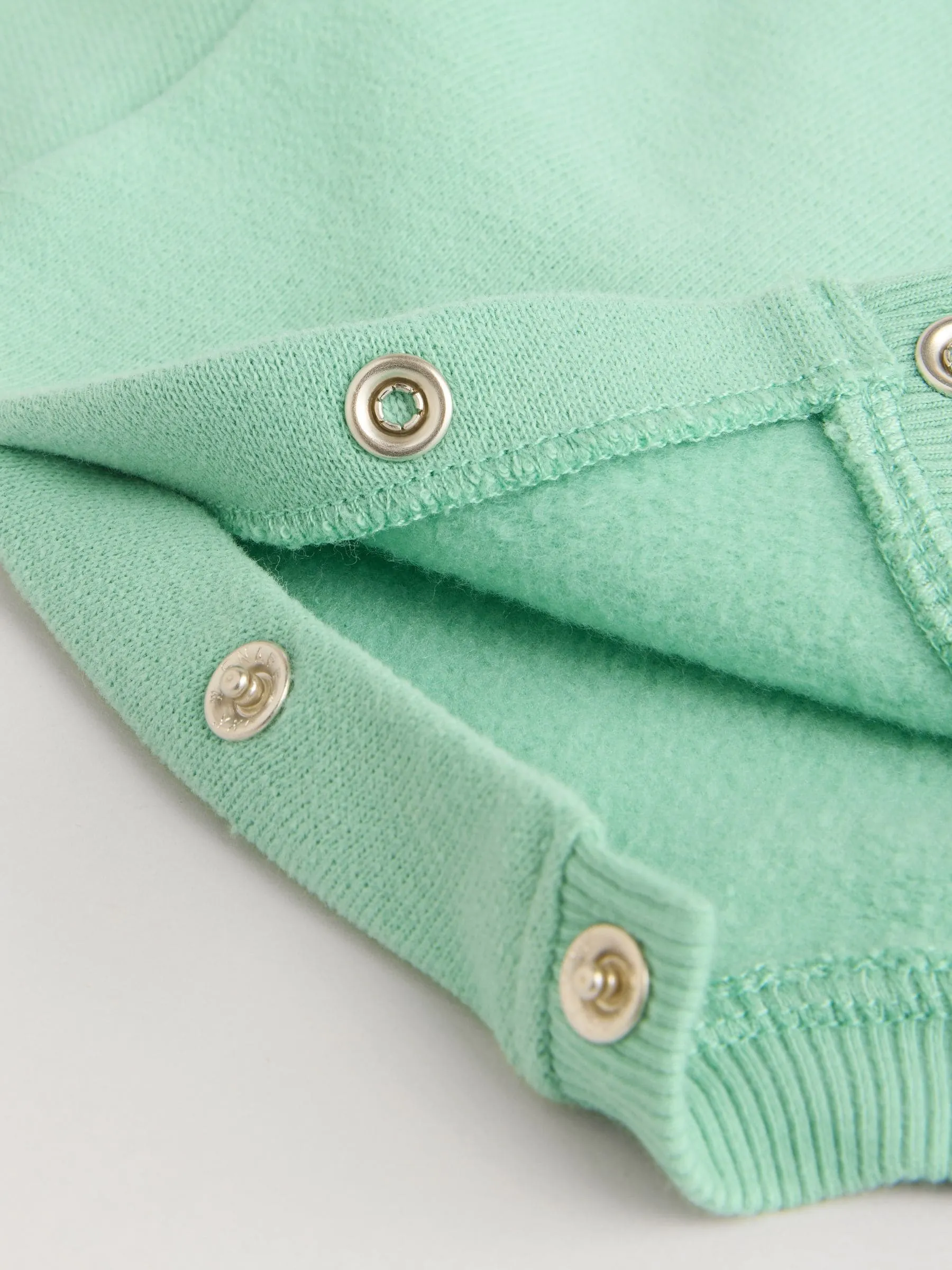 Green/Pink Gingham Baby Sweat Jumper and Woven Trousers Set