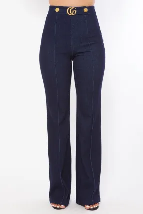 High Waist Denim Stretch Fashion Jean Pants