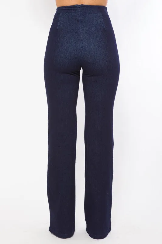 High Waist Denim Stretch Fashion Jean Pants