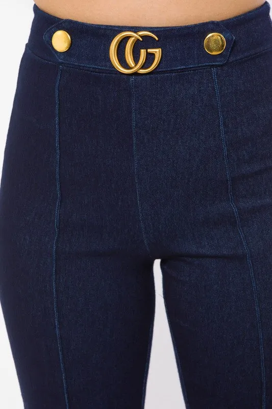 High Waist Denim Stretch Fashion Jean Pants
