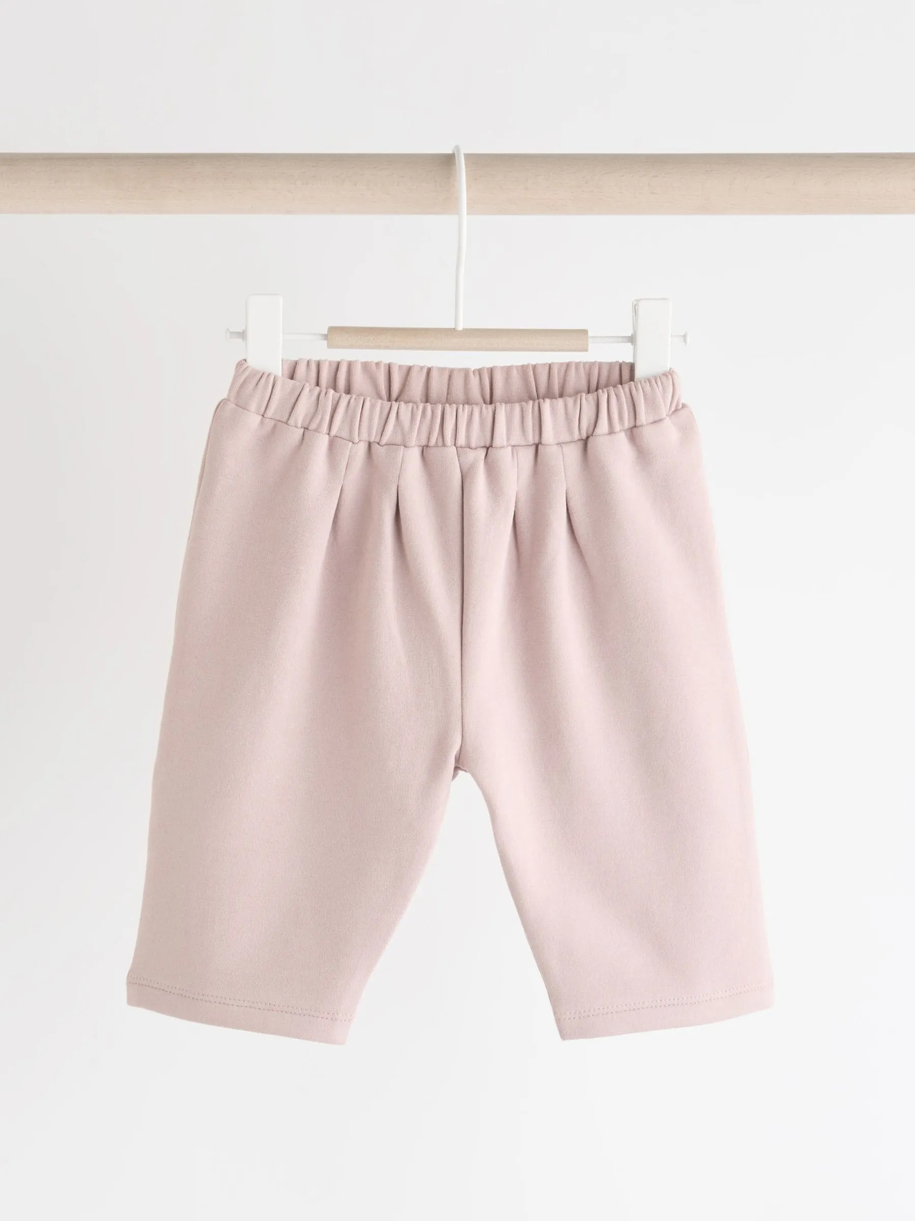 Mauve Purple Frill Hem Baby Sweat Jumper & Trousers Set